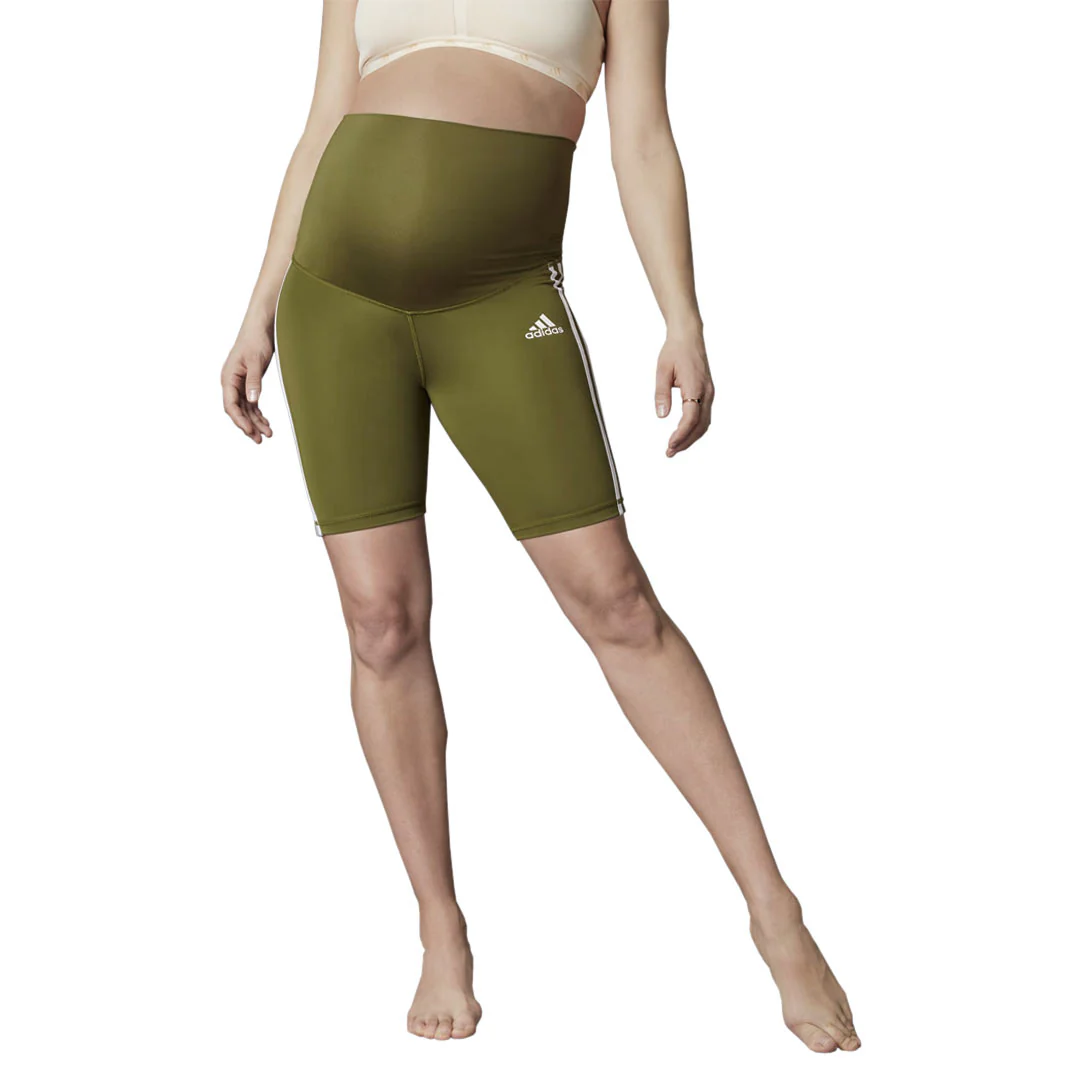 adidas - Women's Positivity 3-Stripes Training Short Tights (Maternity) (HS3626) - Image 3
