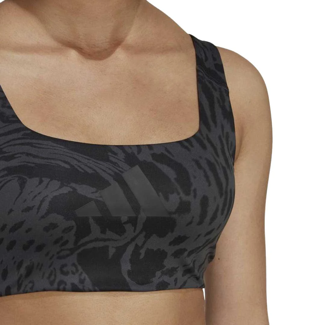 adidas - Women's Powerreact Training Medium-Support Allover Print Bra (HJ9748) - Image 2