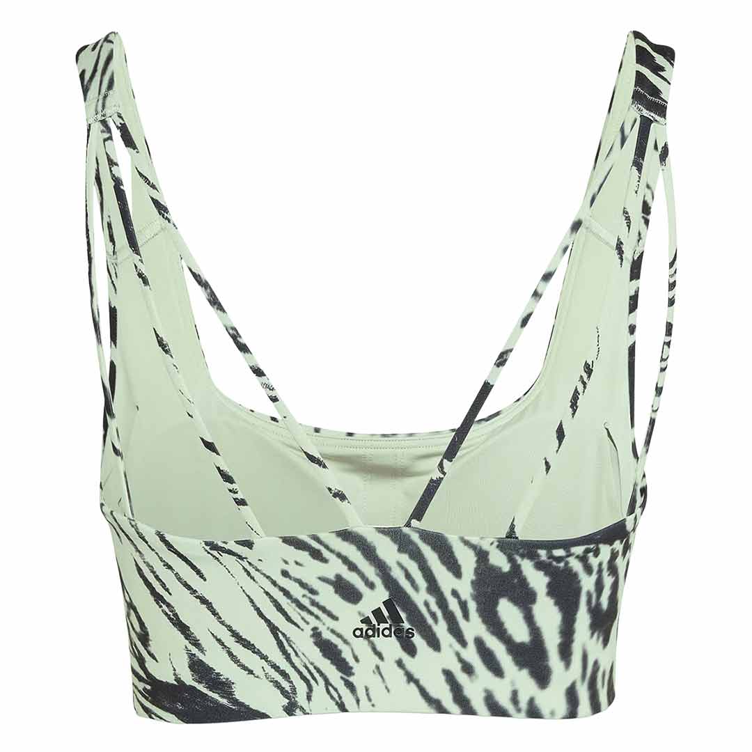 adidas - Women's Powerreact Training Medium-Support Allover Print Bra (HJ9749) - Image 2