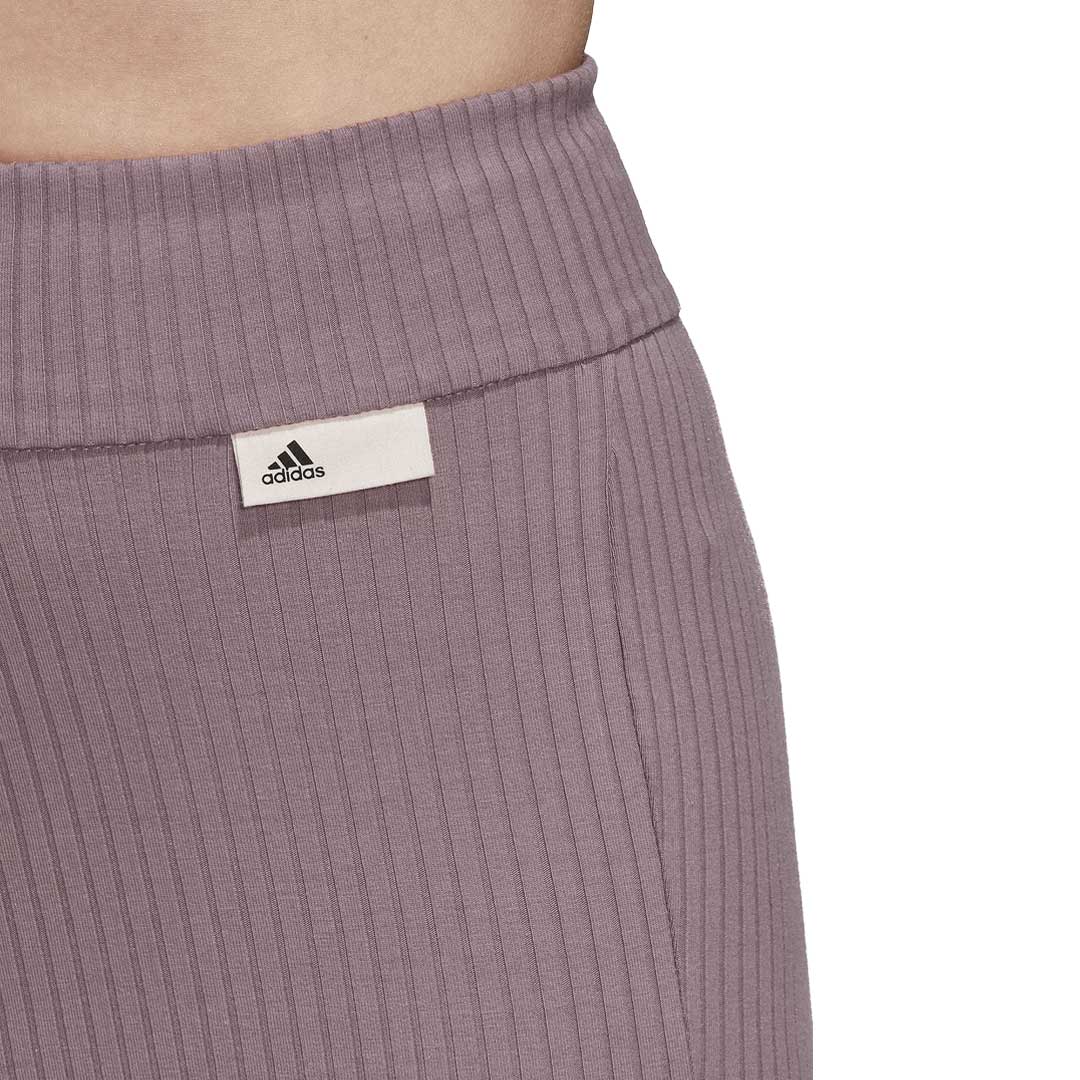 adidas - Women's Studio Lounge Ribbed Shorts (HH8503) - Image 4