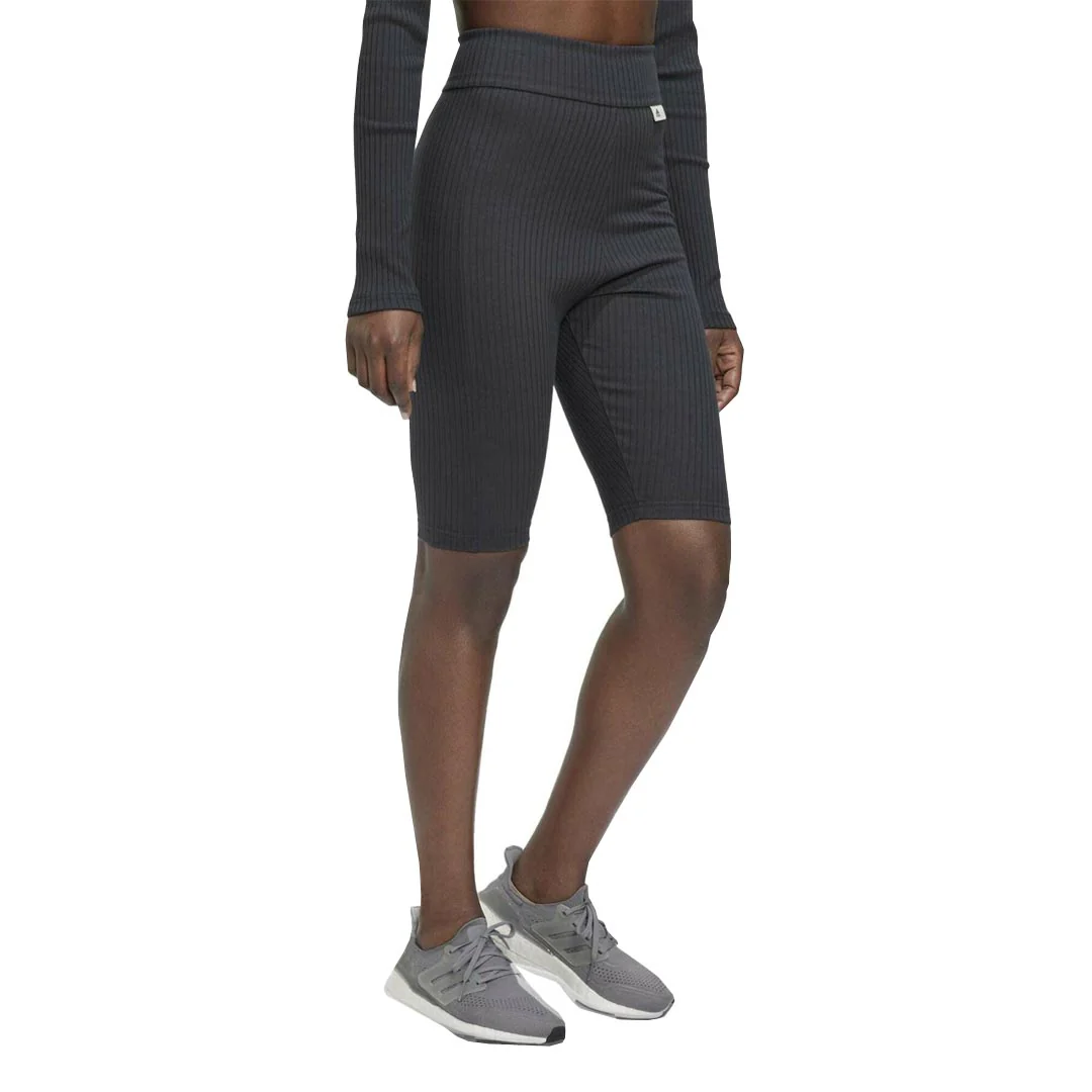 adidas - Women's Studio Lounge Ribbed Shorts (HH8504) - Image 3