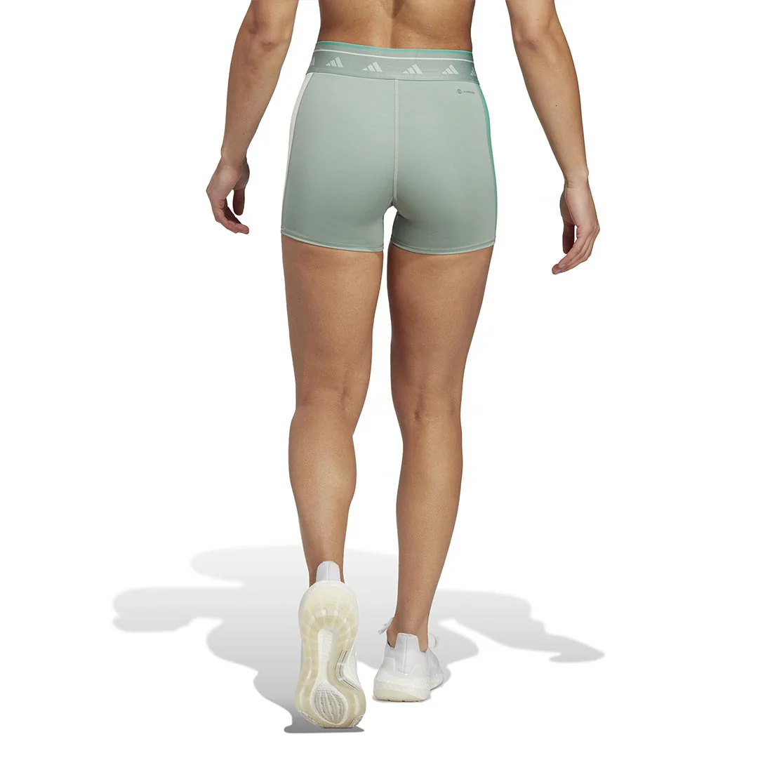 adidas - Women's Techfit Colorblock Shorts (IN5077) - Image 3