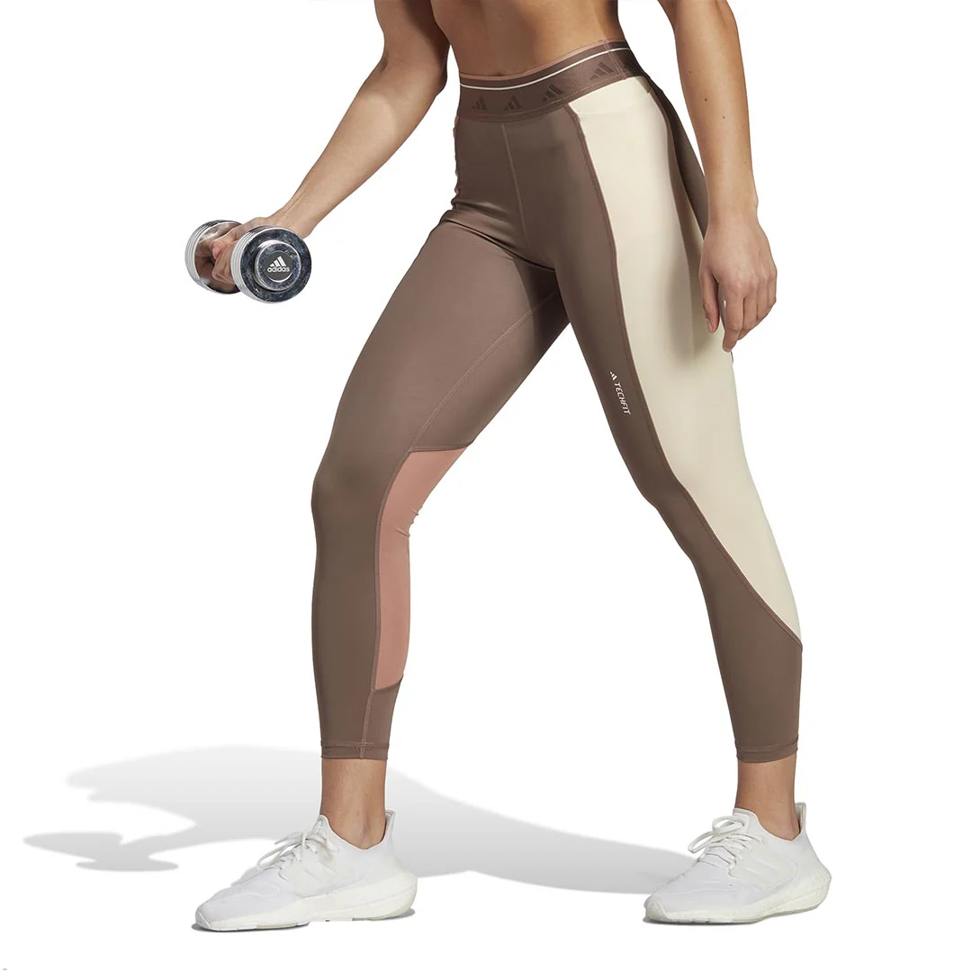 adidas - Women's Techfit Colourblock 7/8 Leggings (IQ3430) - Image 2