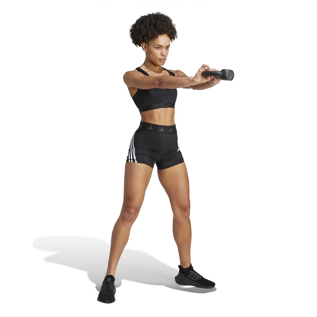 adidas - Women's Techfit Hyperglam 3 Inch Shorts (HY5894) - Image 5
