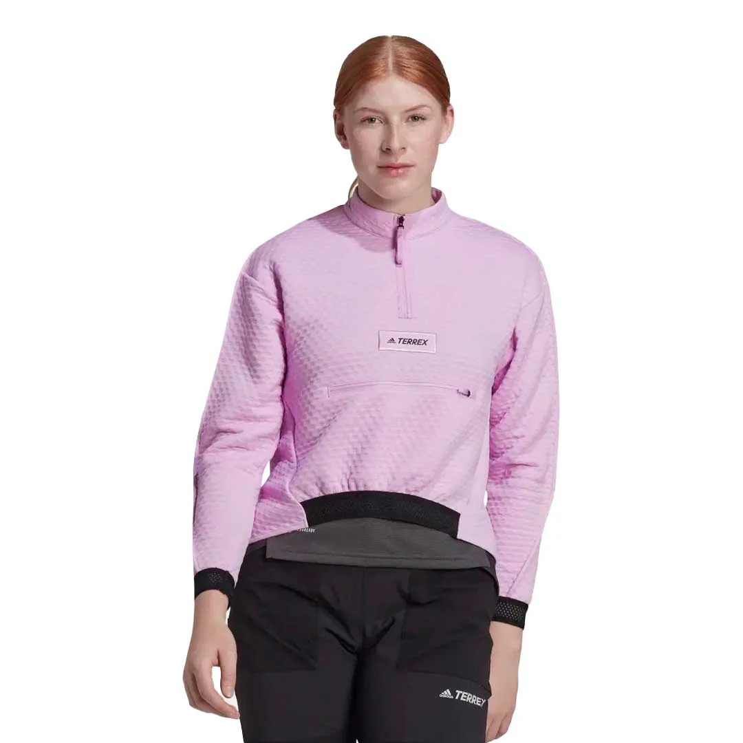 adidas - Women's Terrex Hike 1/2 Zip Fleece Pullover (HH9276) - Image 2