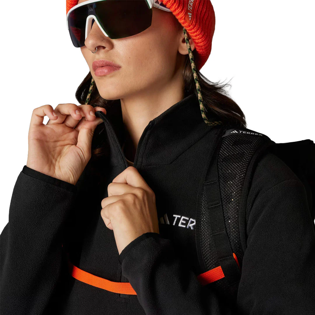 adidas - Women's Terrex Multi Essentials 1/2 Zip Fleece Pullover Jacket (JP0788) - Image 5