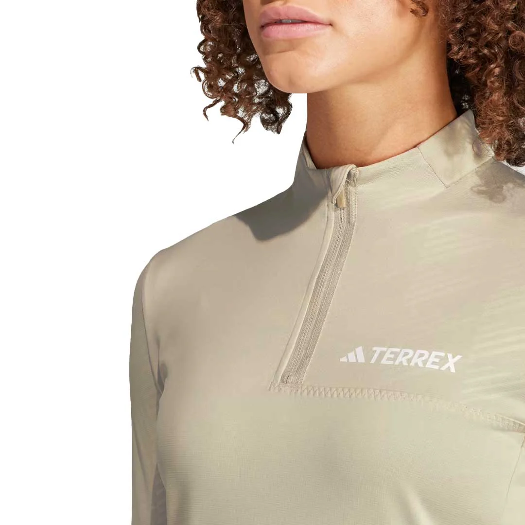 adidas - Women's Terrex Multi Half Zip Long Sleeve Top (HZ6265) - Image 5