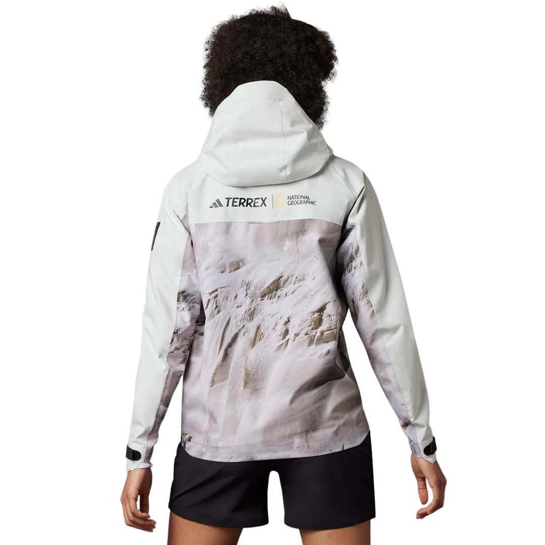 adidas - Women's Terrex National Geographic Rain.Rdy Jacket (IC1991) - Image 3