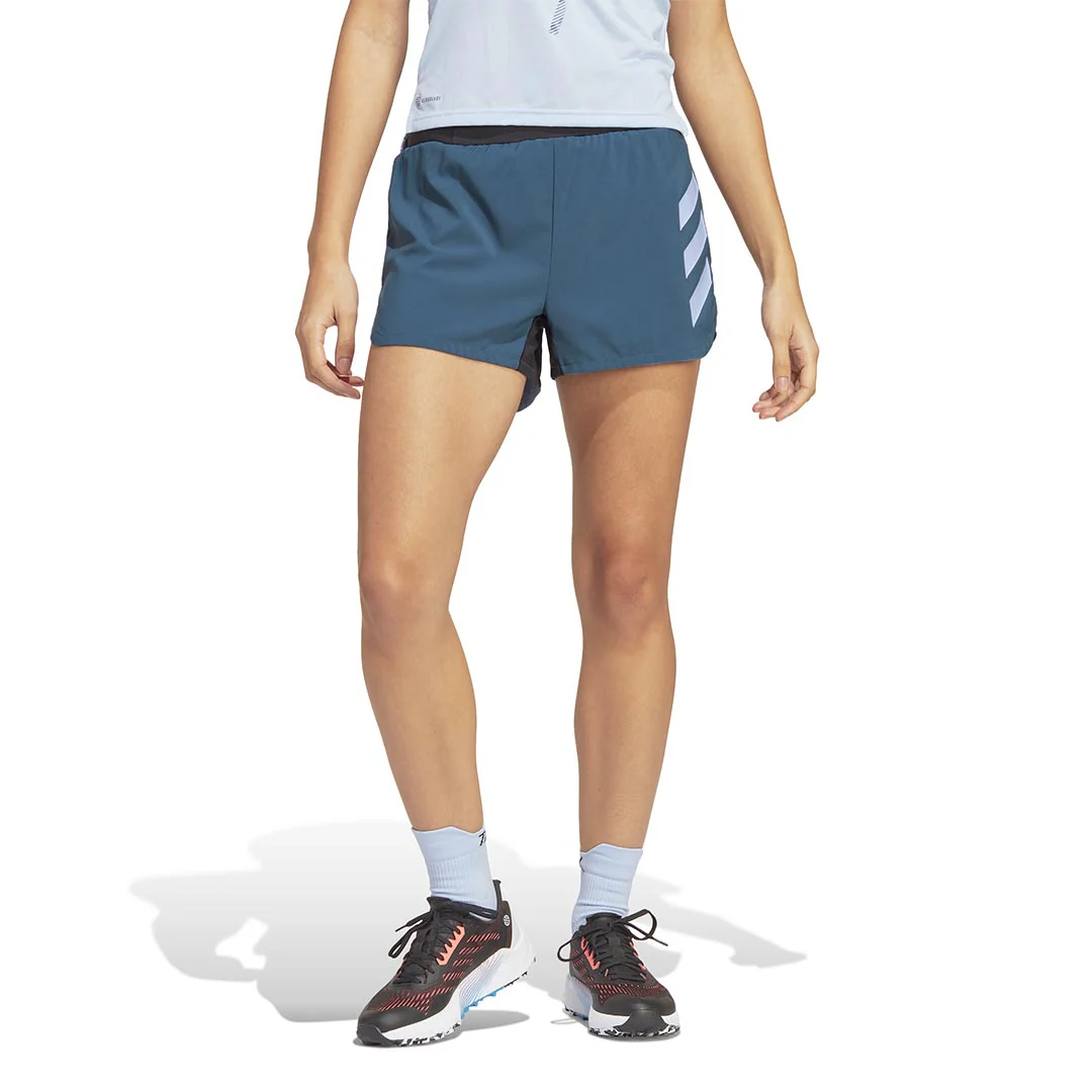 adidas - Women's Terrex Trail Running 3 Inch Shorts (HT9393) - Image 2