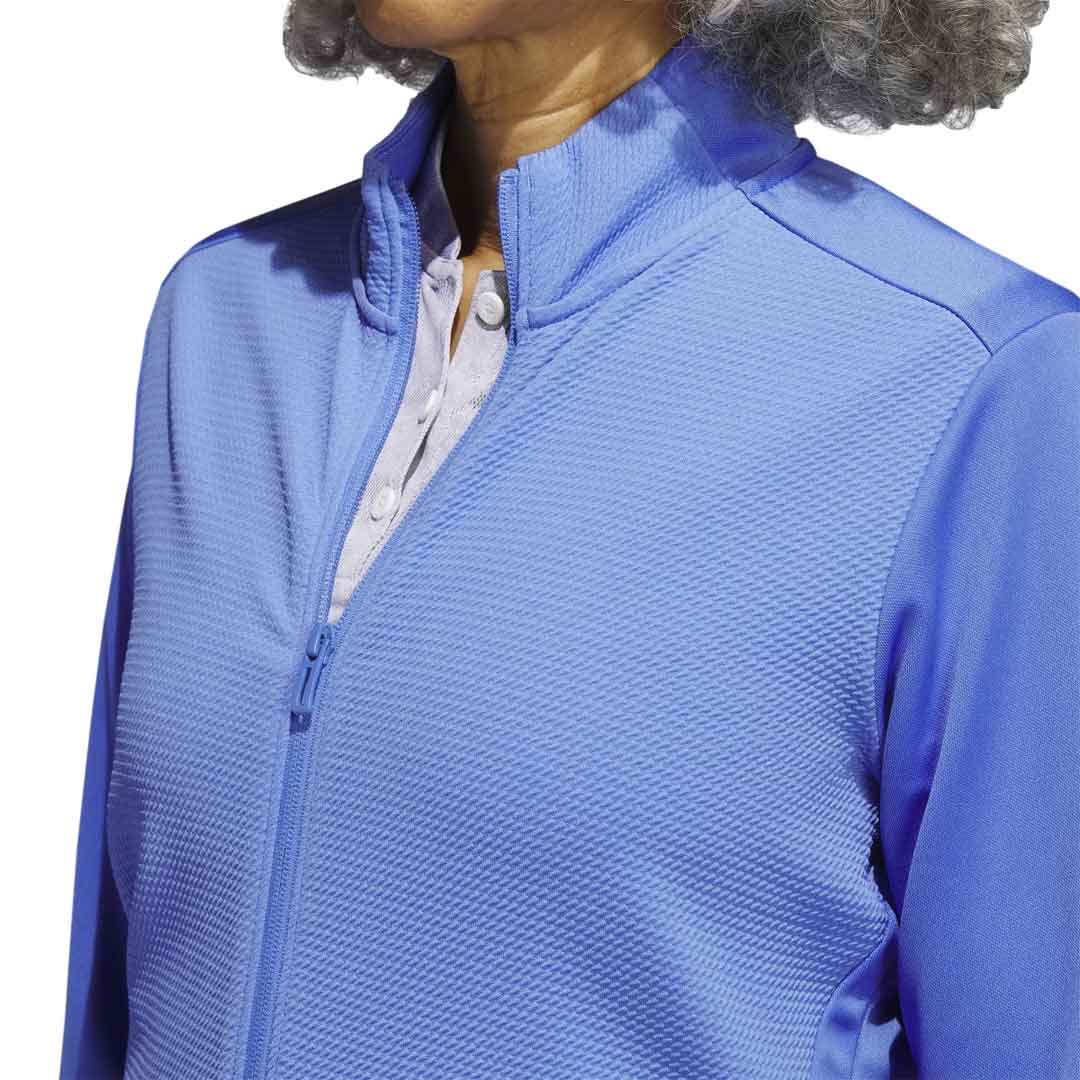 adidas - Women's Textured Full Zip Golf Jacket (HR2985) - Image 5
