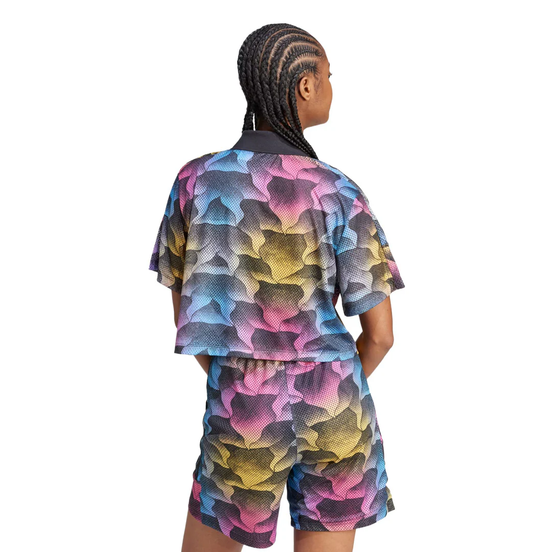 adidas - Women's Tiro Print Mesh Summer Shirt (IQ4815) - Image 3