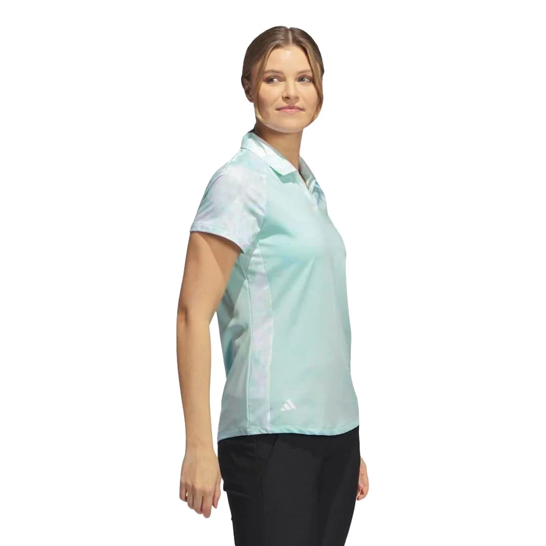 adidas - Women's Ultimate365 Print Short Sleeve Polo (IK7176) - Image 3