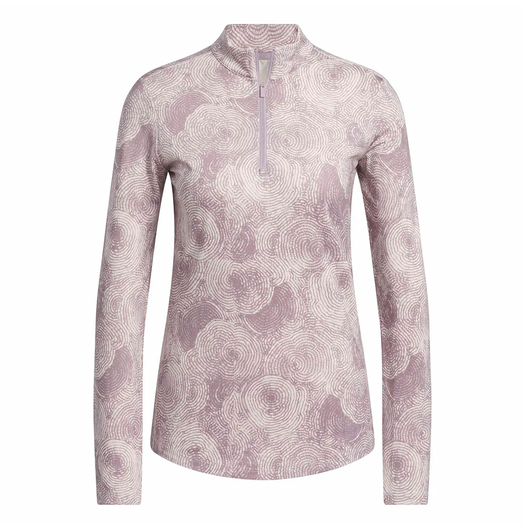 adidas - Women's Ultimate365 Printed 1/4 Zip Mock-Neck Pullover (IP4256)
