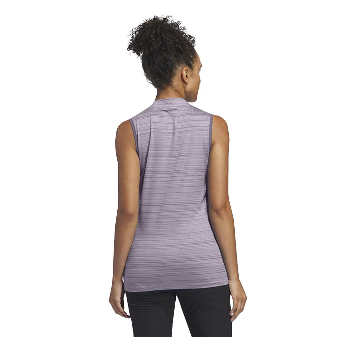 adidas - Women's Ultimate365 Stripe Sleeveless Polo (IV9270) - Image 3
