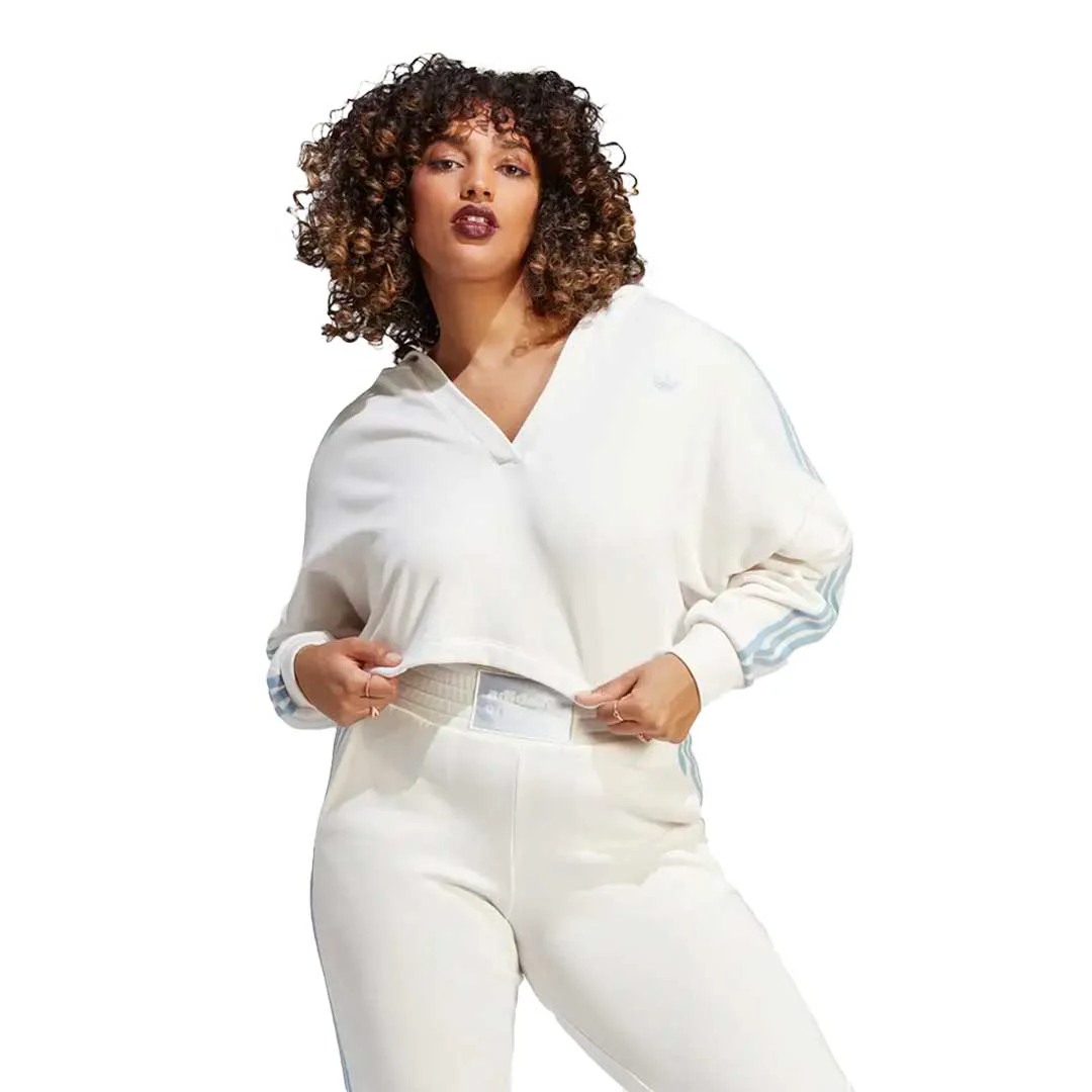 adidas - Women's V-Neck Short Hoodie (IC8521) - Image 2