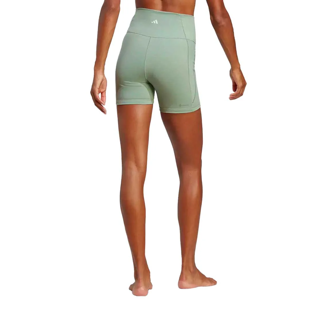 adidas - Women's Yoga Studio 5 Inch Shorts (HR5433) - Image 3