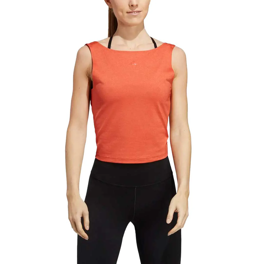 adidas - Women's Yoga Studio Crop Tank Top (HR5065) - Image 2