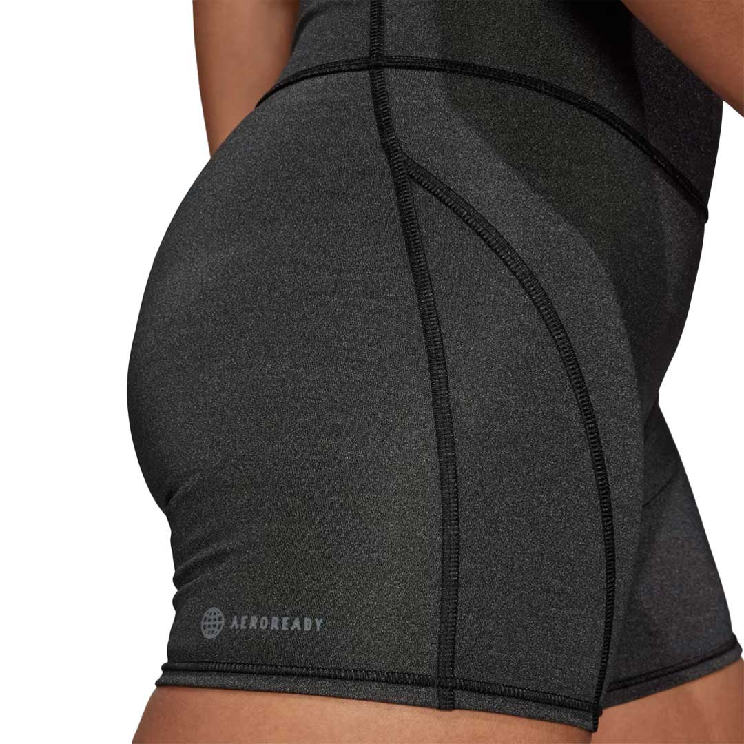 adidas - Women's Yoga Studio Luxe Fire Super-High-Waisted Shorts (HS8810) - Image 5