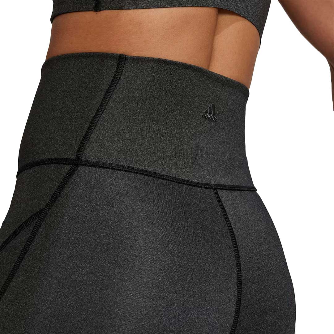 adidas - Women's Yoga Studio Luxe Fire Super-High-Waisted Shorts (HS8810) - Image 6