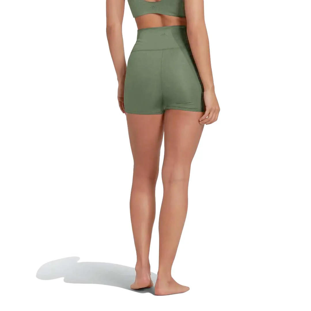 adidas - Women's Yoga Studio Luxe Fire Super High Waisted Shorts (HS8811) - Image 3