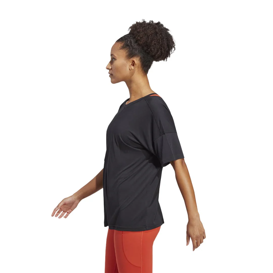 adidas - Women's Yoga Studio Oversized T-Shirt (HS8117) - Image 3