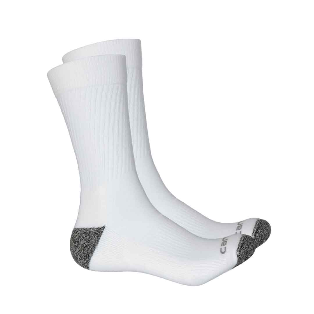 Carhartt - Men's 2 Pack All Season Crew Socks (CHMA2416C2 WHT)