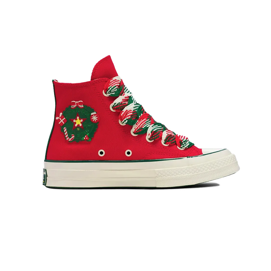 Converse - Unisex Chuck 70 X-Mas Gingerbread & Knit Sock High Top Shoes (A12454C)