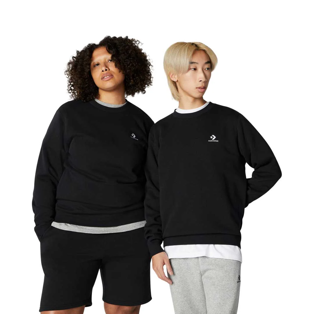 Converse - Unisex Embroidered Star Chevron Crew Sweatshirt (10024510 A01) - Image 2
