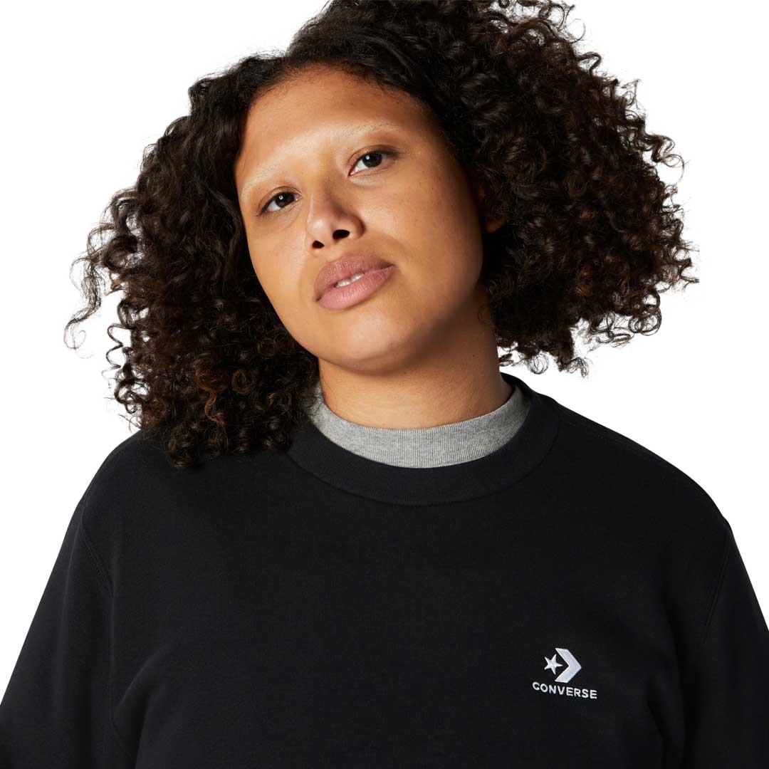 Converse - Unisex Embroidered Star Chevron Crew Sweatshirt (10024510 A01) - Image 4