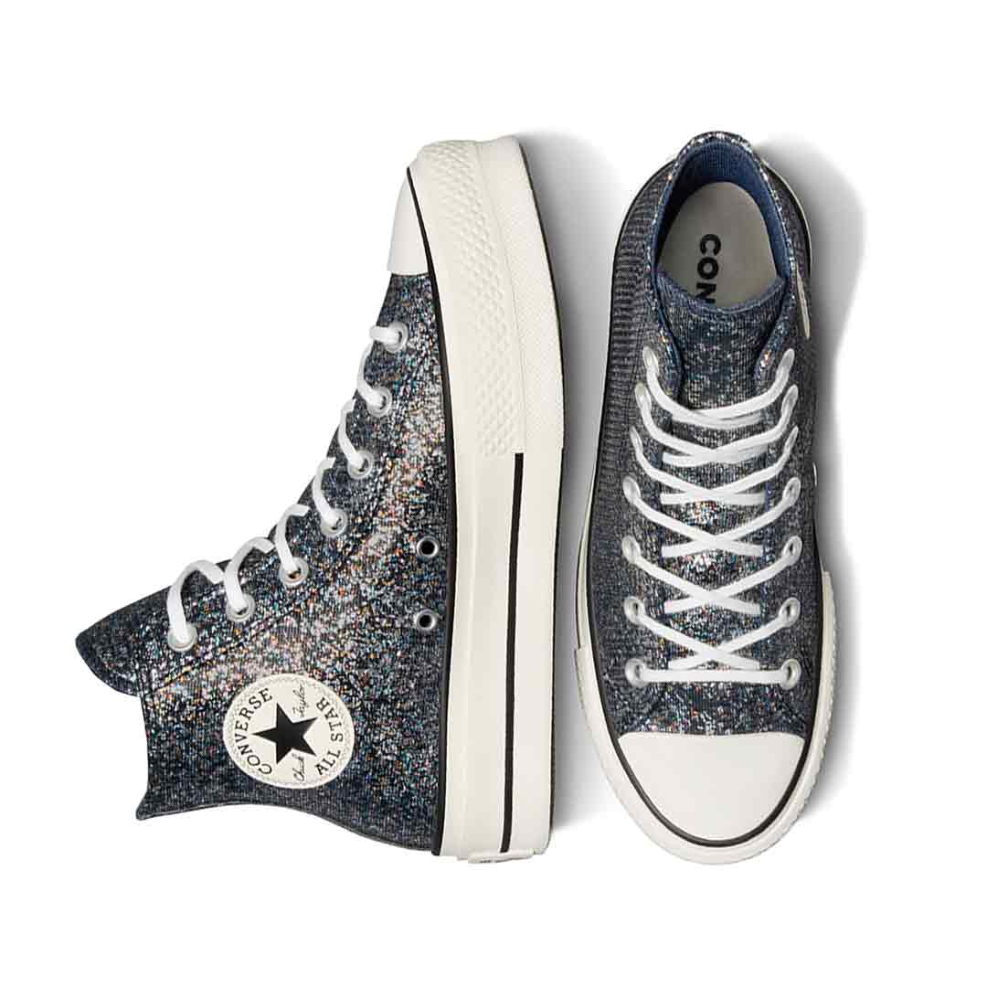 Converse - Women's Chuck Taylor All Star Lift Platform Glitter High Top Shoes (A09551C) - Image 4