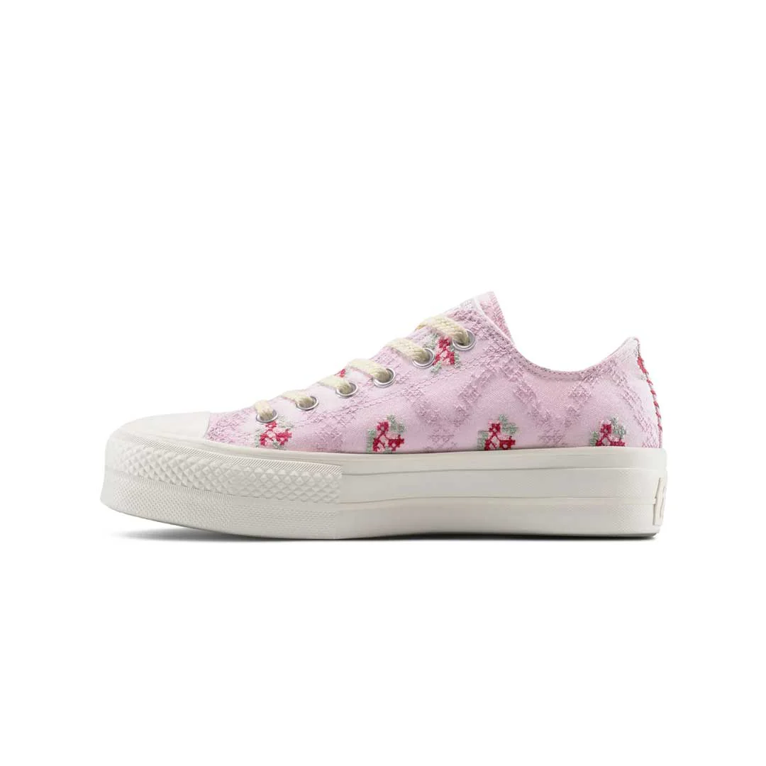 Converse - Women's Chuck Taylor All Star Platform Rose Cross Stitch Low Top Shoes (A13660C) - Image 2