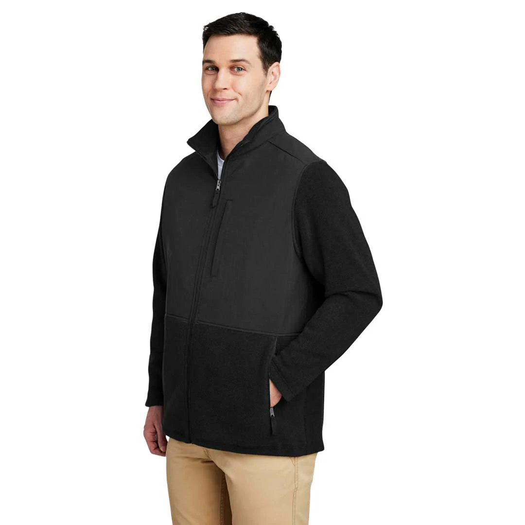 Core365 - Men's Journey Summit Hybrid Full Zip Jacket (CE890 9K) - Image 3