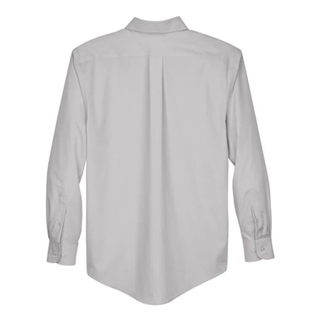 Devon & Jones - Men's Crown Collection Broadcloth Woven Dress Shirt (D620 19) - Image 4