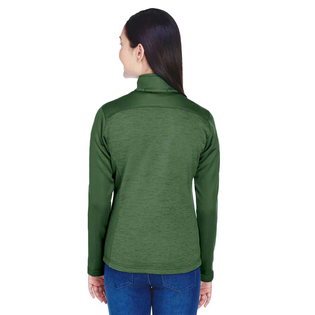 Devon & Jones - Women's Newbury Colorblock Melange Fleece Full Zip Jacket (DG796W NG) - Image 3