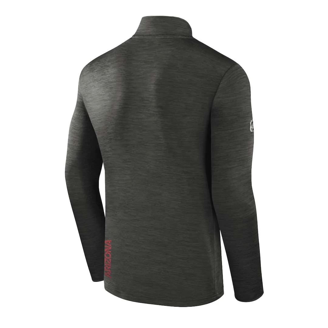 Fanatics - Men's Arizona Coyotes 1/4 Zip Pullover (EZLD 914A 2G3 1OR) - Image 2
