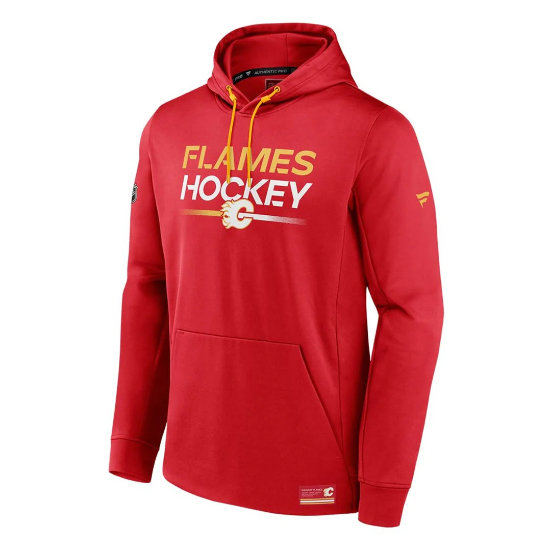 Fanatics - Men's Calgary Flames Authentic Pro Rink Poly Fleece Hoodie (00I8 0736 2C 02U)