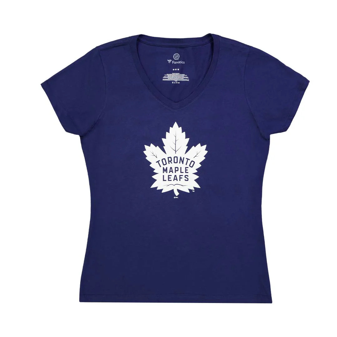 Fanatics - Women's Toronto Maple Leafs Primary Logo T-Shirt (3A40 4506 2GZ 71M) - Image 3