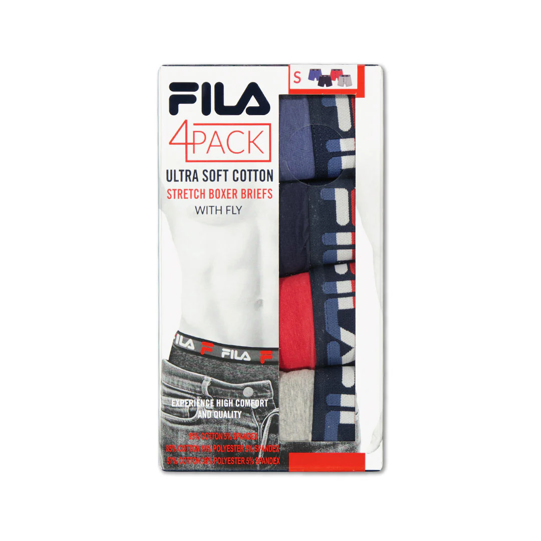 FILA - Men's 4 Pack Boxer Brief (FM312BXCS28 400) - Image 2