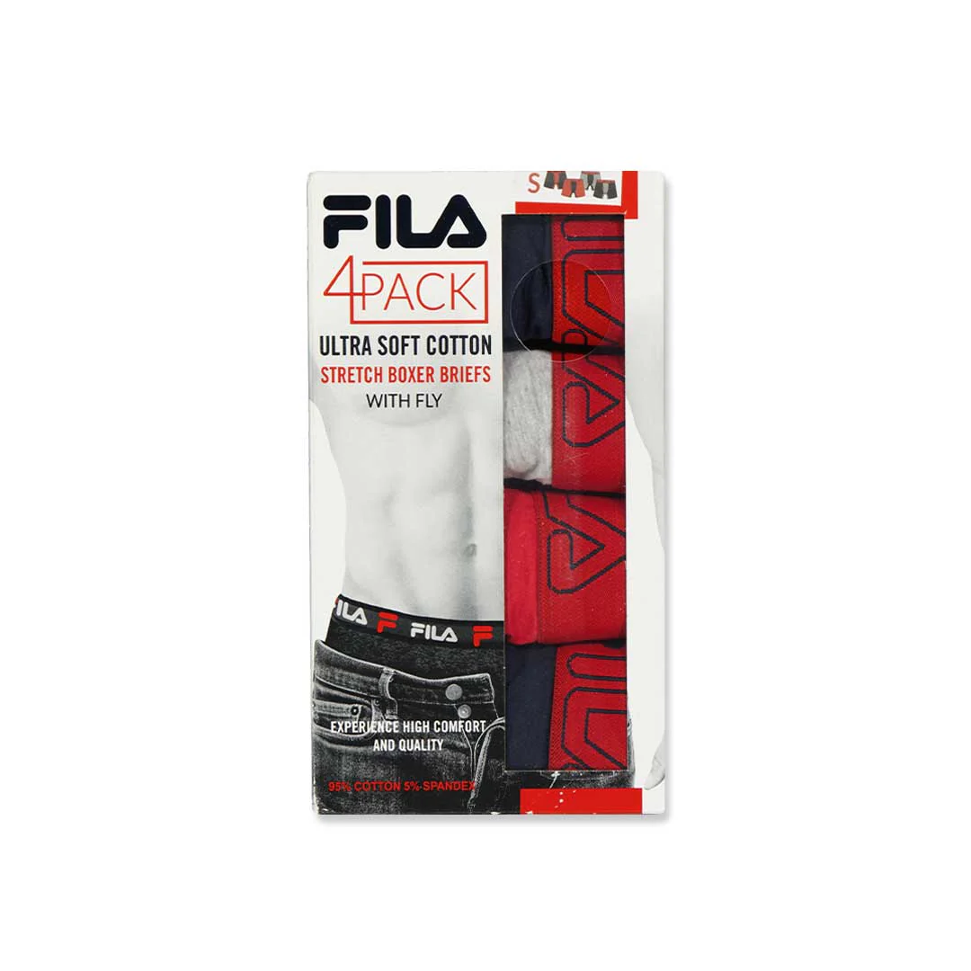 FILA - Men's 4 Pack Boxer Brief (FM312BXCS28 600) - Image 2
