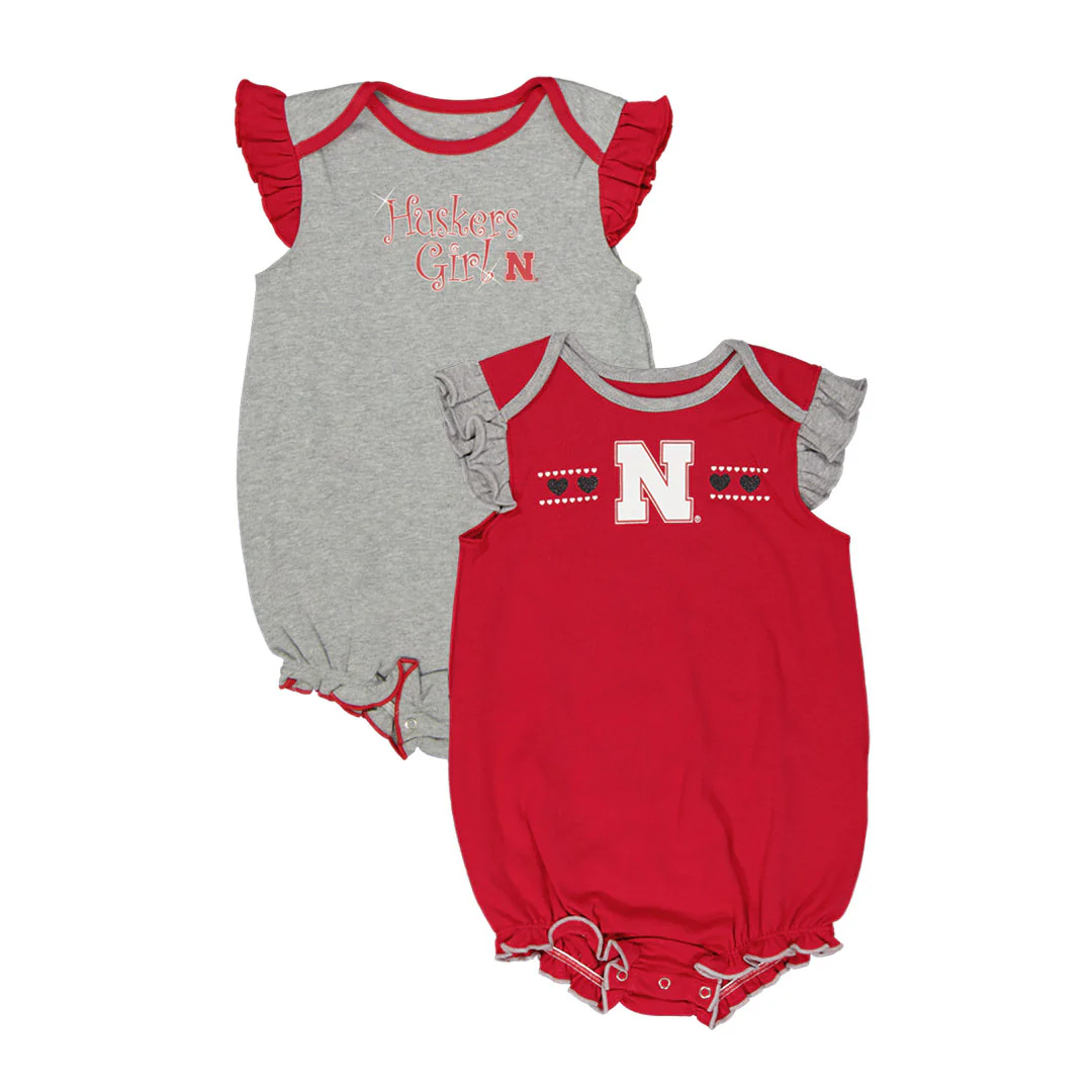 Girls' (Infant) Nebraska Cornhuskers Creeper Pack (KA423D6 77N)