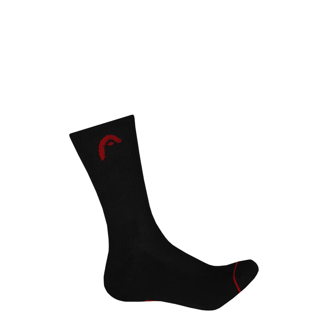 Head - Men's Cushion 6 Pack Crew Socks (HMHE035 BLK) - Image 3