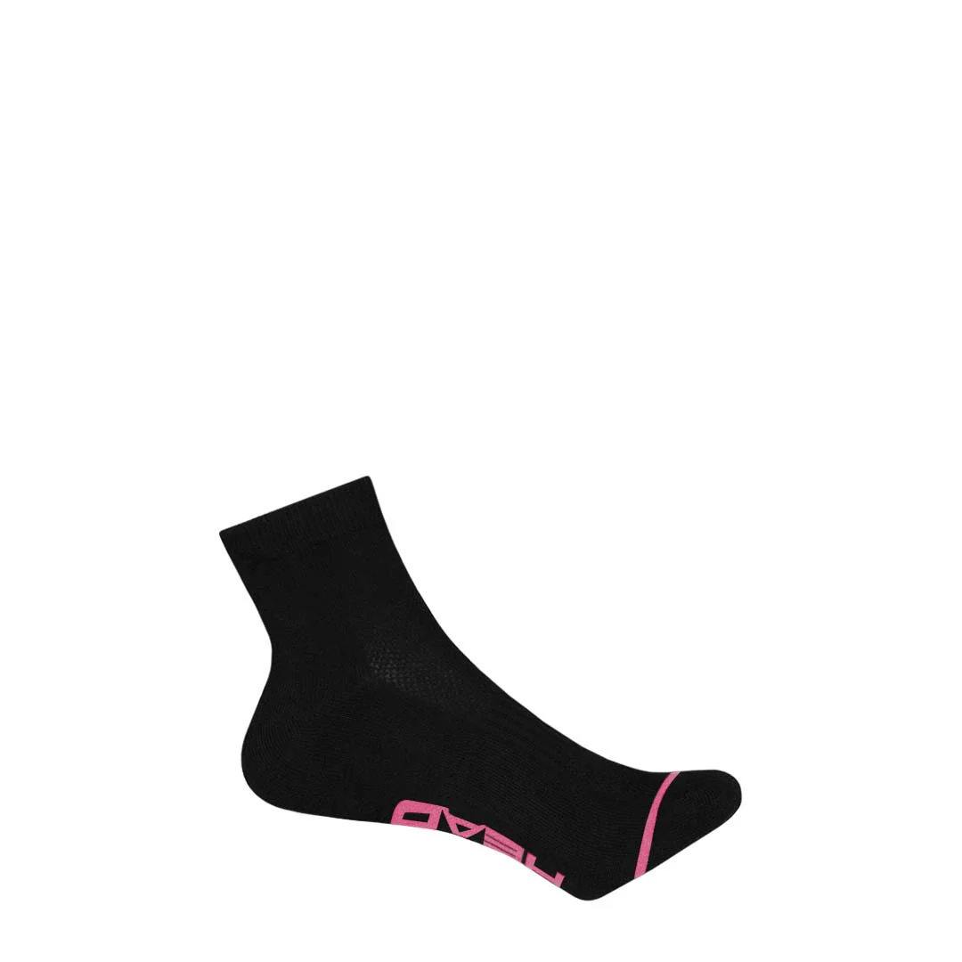 Head - Women's Cushion 8 Pack 1/4 Crew Socks (HELH017 BLK) - Image 3