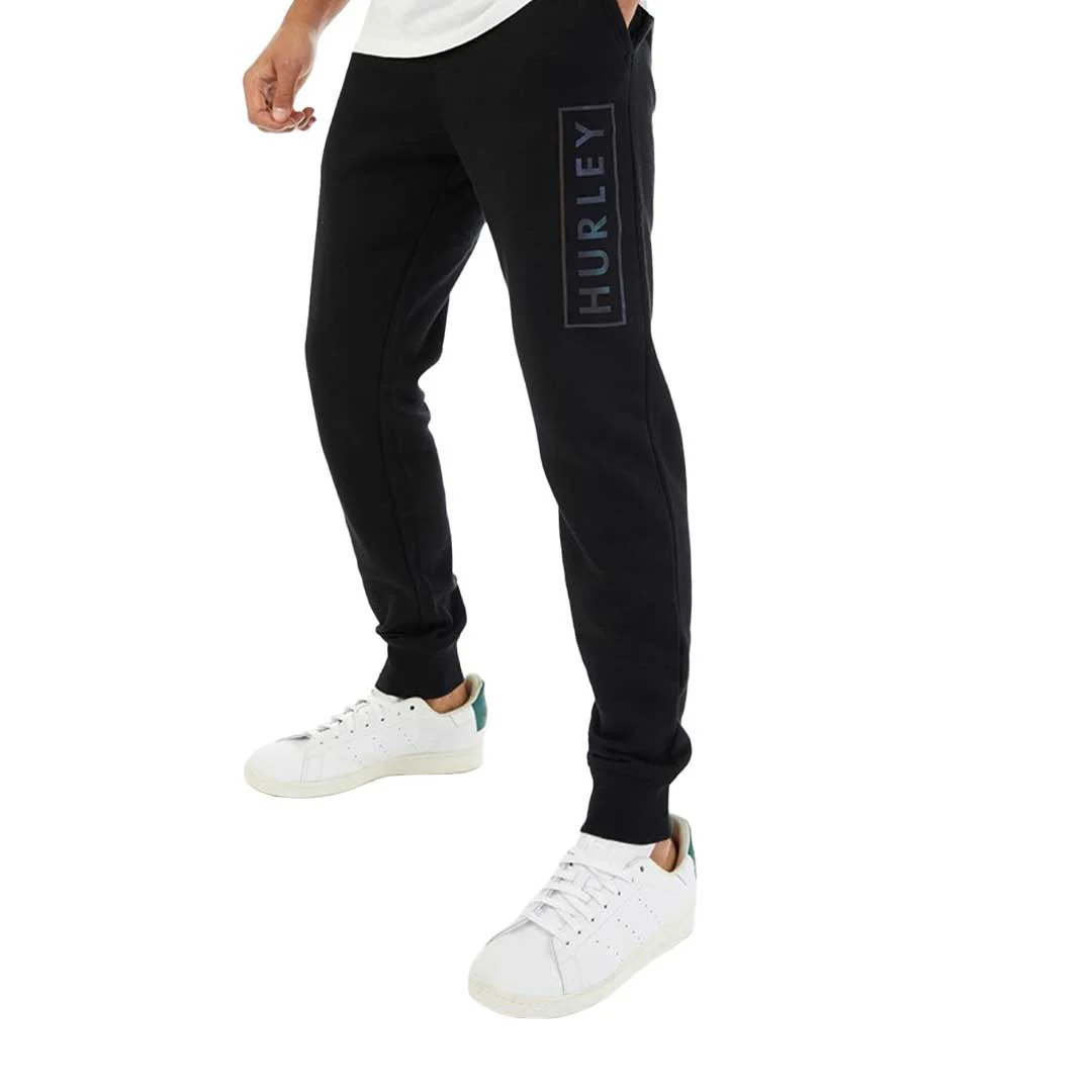 Hurley - Men's Essential Boxed Logo Fleece Joggers (HFA20VMB-00917 001) - Image 2
