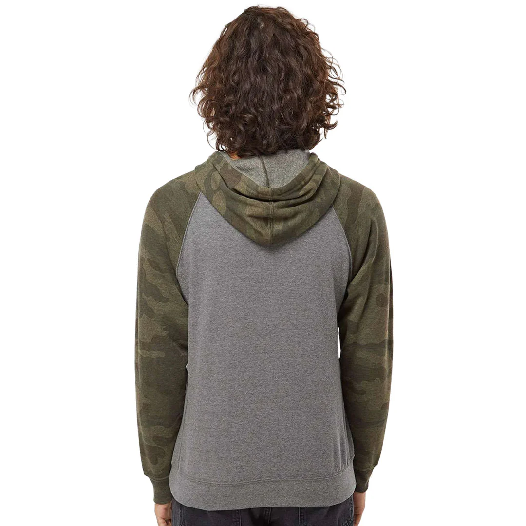 Independent Trading Company - Unisex Raglan Hoodie (PRM33SBP NIFC) - Image 3
