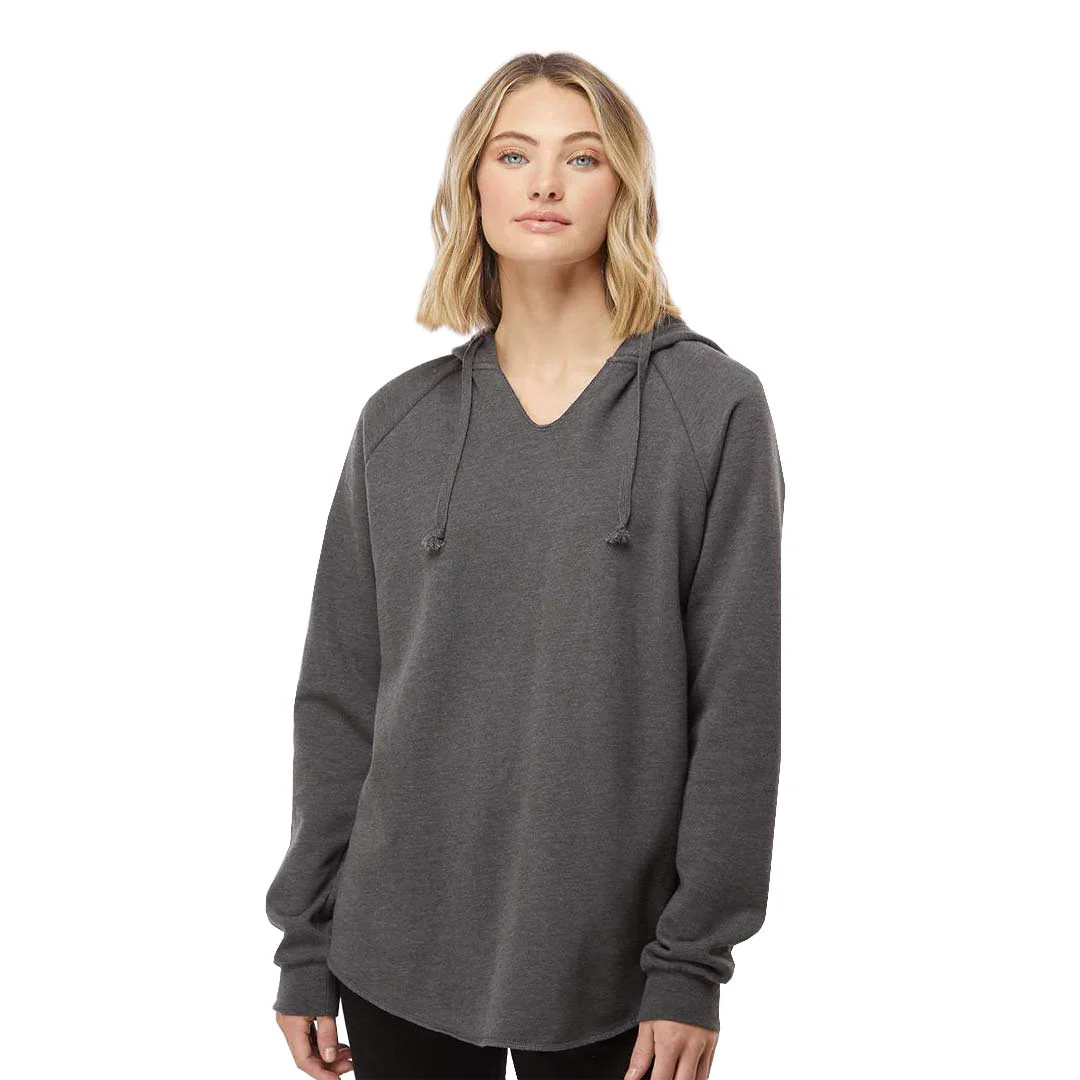 Independent Trading Company - Women's California Wave Wash Pullover Hoodie (PRM2500C SHDW) - Image 2