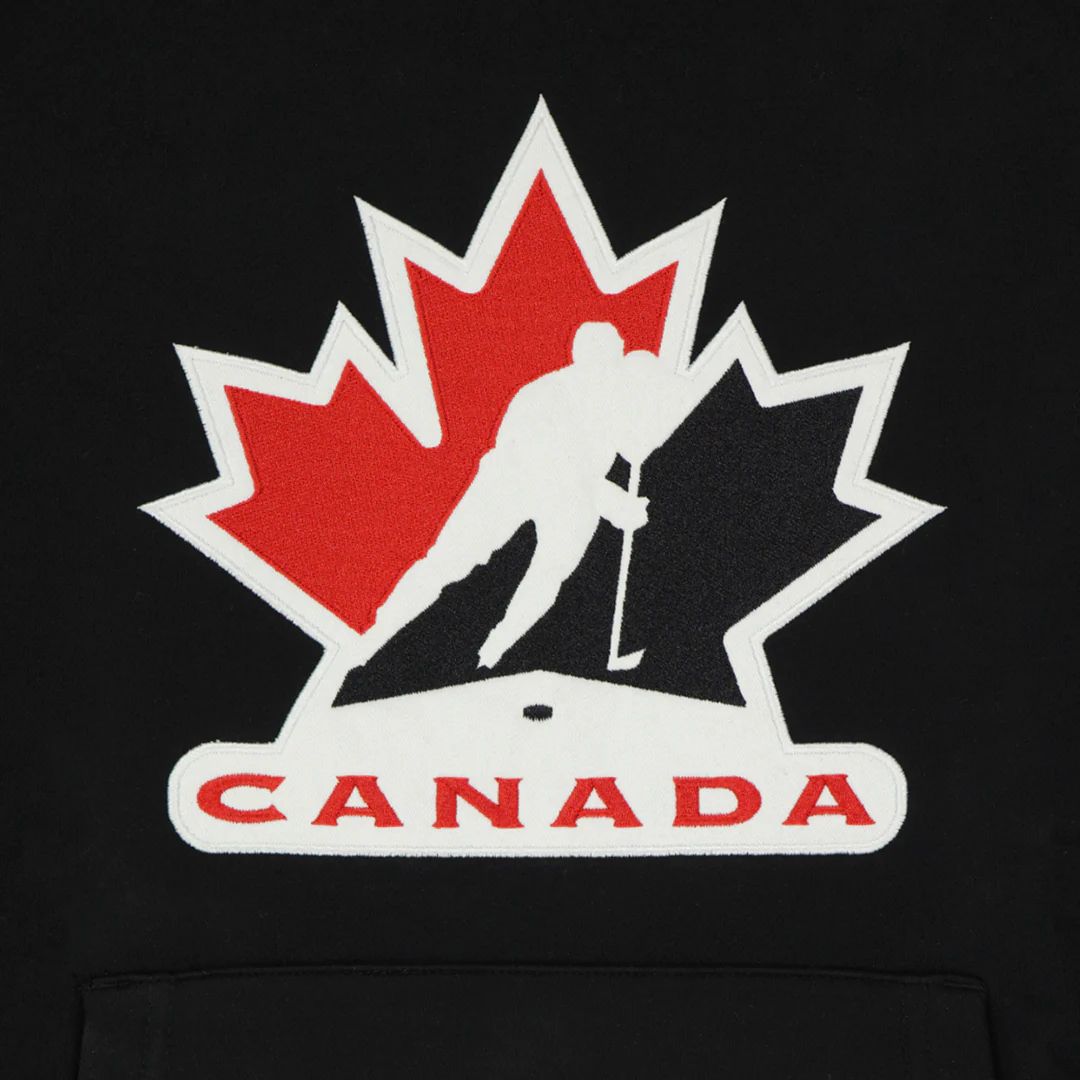 Men's Hockey Canada Logo Fleece Hoodie (TEAM-CANADA-BLK) - Image 4
