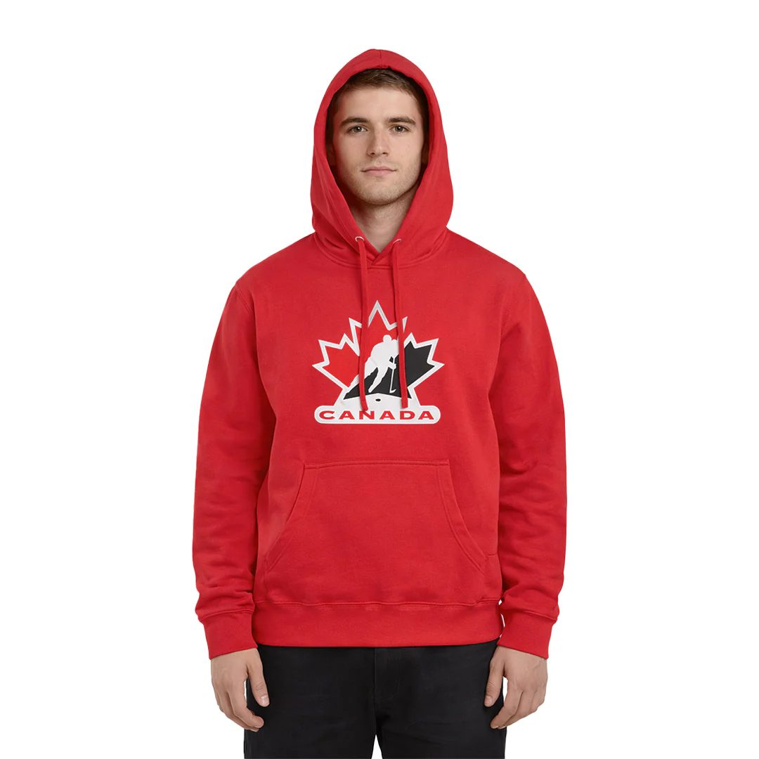 Men's Hockey Canada Logo Fleece Hoodie (TEAM-CANADA-RED) - Image 2