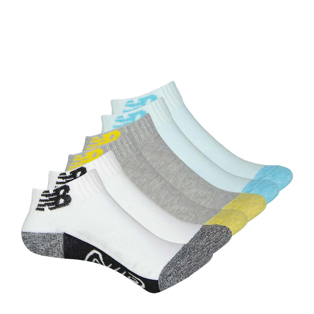 New Balance - Kids' 6 Pack Ankle Socks (LAS39236 AS1)