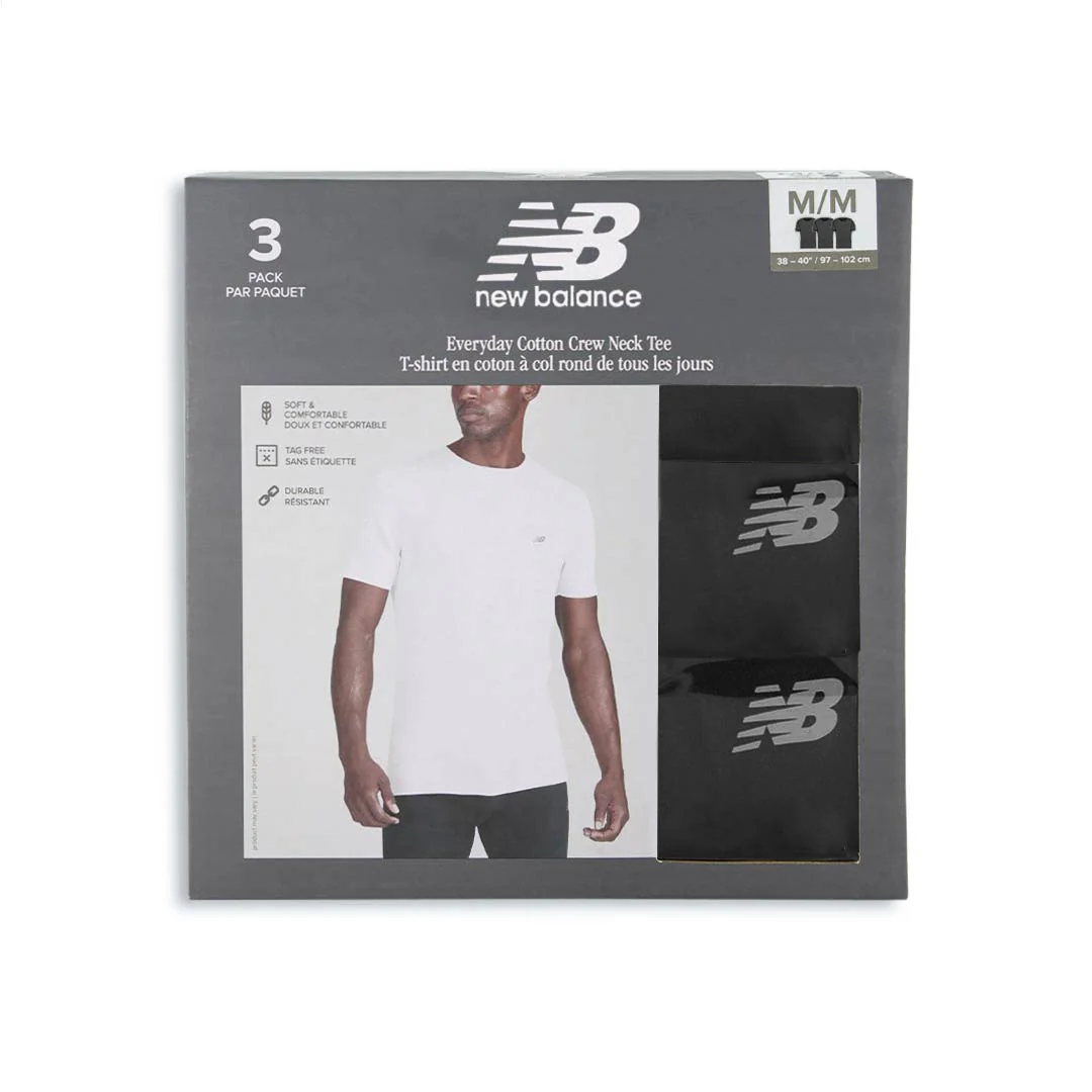 New Balance - Men's 3 Pack Cotton T-Shirt (NB 3026-3-959N) - Image 4