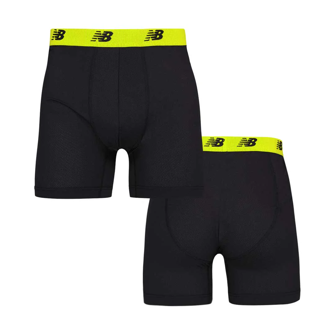 New Balance - Men's 4 Pack Mesh Boxer Brief (NB3015-4-3473N) - Image 3